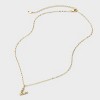 14K Gold Dipped Twisted Bubble Initial Necklace - A New Day™ Gold - 3 of 4