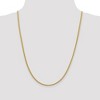 Black Bow Jewelry 2.3mm, 14k Yellow Gold Hollow Wheat Chain Necklace - 2 of 4
