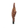 Kurt Adler Rattan Natural Star Tree Topper with Warm White Lights, 10" - 3 of 4