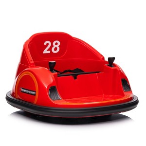 Kids Ride on Bumper Car, 12V Battery Powered Bumper Car with Remote Control, Electric Bumping Toy with 360 Degree Spin, Music, LED - 1 of 4