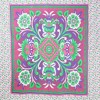 HomeRoots 88" X 84" Pink Green And White Floral Cotton Hanging Tapestry - 4 of 4