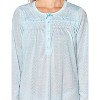 Casual Nights Women's Long Sleeve Pointelle Embroidered/Square Neck Nighgown - 4 of 4