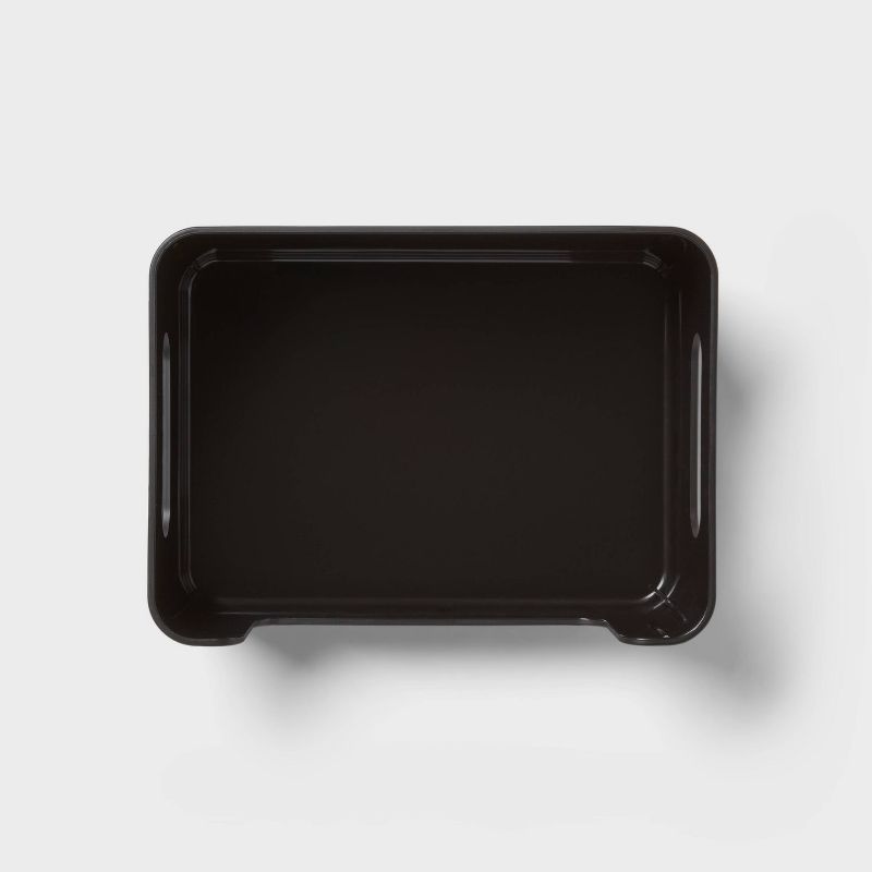 Small Plastic Open Face Pantry Bin Black - Brightroom&#8482;, 4 of 6