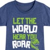 Girls' - Instant Message - Dinosaur Fitted Short Sleeve Graphic T-Shirt - 2 of 4