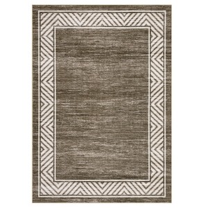 Modern Washable Area Rug for Living Room, Bordered Minimalist Home Decorative Carpet, Non Slip Soft Bedroom Rugs - 1 of 4