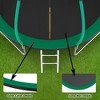 GDFStudio Guy Outdoor/Indoor Steel Ladder Round Trampoline with Enclosure and Toss Game Accessory, Green/12FT - 4 of 4