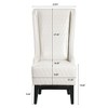 PAGED Velvet Accent Chairs with Soft Padded and Wooden Legs,Arm Chair with High-Back,Comfy Chairs for Living Room,Bedroom - 3 of 4