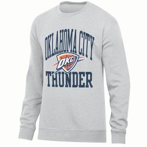 NBA Oklahoma City Thunder バスケ サンダー スウェット NBA Oklahoma City Thunder Men's Ash Crew Neck Fleece Sweatshirt