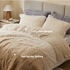 Intelligent Design Brielle Ombre Shaggy Faux Fur Comforter Set, Plush Reverse, All Season Bedding with Matching Sham, Aqua,Full/Queen - 2 of 4