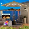 VisioGear Patio Umbrellas, Outdoor Market Hanging Umbrella, Patio Outdoor Umbrella with Crank Handle, Multicolored, 115.7"*115.7"*98.4" - 4 of 4