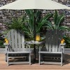 WestinTrends Azura Outdoor HDPE Adirondack Chairs With Connecting Table Tray (Set of 2), Navy Blue - 2 of 4