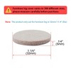 Unique Bargains Felt Self-stick Non-slip Anti-scratch Round Furniture Pads Beige 60 Pcs - 2 of 4