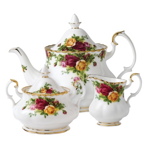 Old Country Roses Teapot, Sugar, Creamer, 3 Piece Set - image 1 of 1