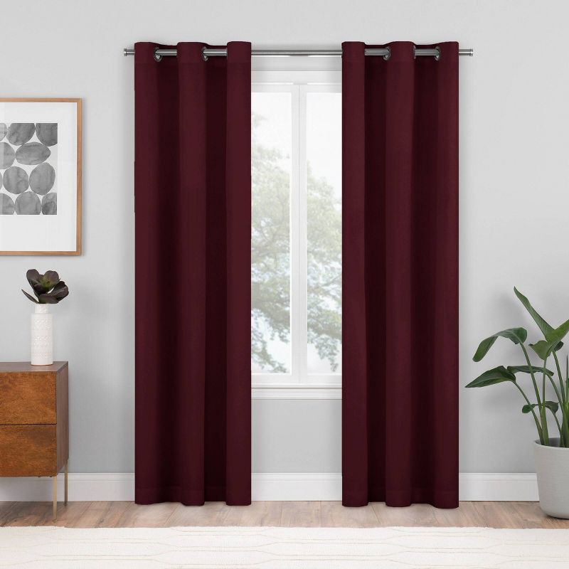 2pk Blackout Shadow Window Curtain Panels - Eclipse, 1 of 18