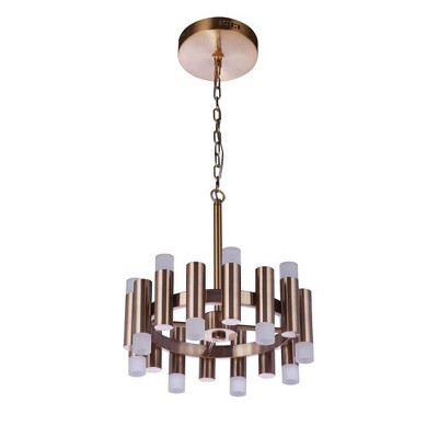 Craftmade Lighting Simple Lux 16 - Light Chandelier in  Satin Brass