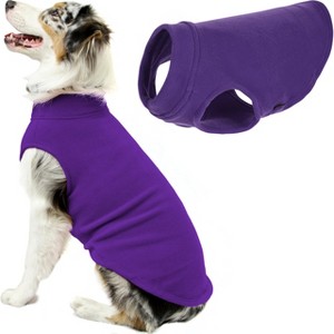 Gooby Stretch Fleece Vest Dog Sweater Violet, 4X - 1 of 2