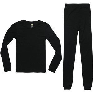 Just Love Girls Solid Pajama Sets - Snug Fitting Ribbed PJ Tops & Bottoms for Girls - 1 of 1
