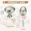 Unique Bargains Zinc Alloy Oval Dresser Cabinet Knobs 1" 2 Pcs - 2 of 4