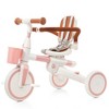 Whisen 7-in-1 Stroller & Baby Tricycle, Foldable Toddler Bike with Adjustable Handle, Canopy, Guardrail - 3 of 4
