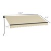 PAGED Awning Retractable Door Awnings with Hand Crank, Adjustable Protection for Balcony, Backyard - 2 of 4