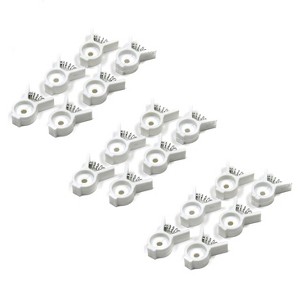 Chef Craft 6pc Bread & Bagel Clips - Plastic or Chip Bag Tie Sealing Clips - 1 of 4