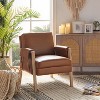 Kelly Mid-century Armchair with Distressed Finish  | HULALA HOME - image 2 of 4