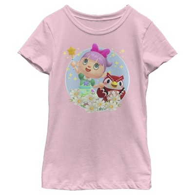 Girl's Nintendo Animal Crossing New Horizons Flower Magic T-Shirt