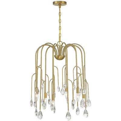 Savoy House Anholt 6 - Light Chandelier in  Noble Brass