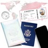 Generic Chrome Passport Cover Vaccine Card Holder Combo, Passport Holder - 3 of 4