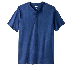 KingSize Men's Big & Tall Shrink-Less Lightweight Henley T-Shirt - 1 of 4