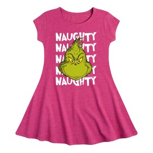 Girls' - Dr. Seuss -  Fit & Flair Cap Sleeve Dress - 1 of 2