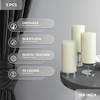 Large Pillar Candles 3x6 Inch ¨C Set of 3 Unscented Dripless Candles, Long Burning Rustic Finish for Weddings, Home Decor - 2 of 4