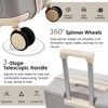 Lyngins 3-Piece Luggage Set –20" Carry on Luggage, Hardside Spinner Suitcase Set (24" & 28" ) 360° Silent Double Wheels, 3-Stage Telescoping Handle - 3 of 4