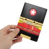 Unique Bargains Police Officer Passport Holder Black Red 1 Pc - 3 of 4