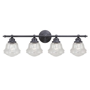 VAXCEL Huntley Bronze Farmhouse Schoolhouse Bathroom Vanity Fixture - 1 of 4
