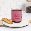 Pavilion Gift Company - Daughter - 16 oz Wrapped Glass Mug with Coaster Lid - Drinkware - 2 of 4