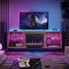 Bestier 70“ Modern LED Fireplace Entertainment Center with Chimney for TVs up to 80” - 2 of 4