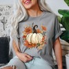 Simply Sage Market Women's Fall Pumpkin Floral Short Sleeve Garment Dyed Tee - 2 of 2