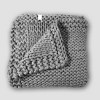 Handmade Chunky-Knit Weighted Blanket, Cotton, All-Season Soft & Calming by California Design Den - Light Gray, 10lb, 40" x 64" for 100-140lb Adult - 3 of 4