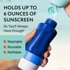 Impresa [2 Pack] Refillable Roll On Sunscreen Applicator for Kids & Adults, Sponge Applicator Sunscreen Dispenser - 3 of 4
