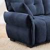 Sapphtopaz Single Sofa with Throw Pillows Ergonomic Upholstered Couches with Armrests Comfy Couch Sofa Chair for Living Room,Apartment,Bedroom - 4 of 4