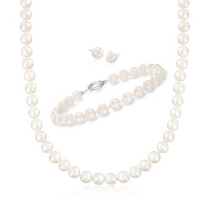 Ross-Simons 6.5-7mm Cultured Pearl Jewelry Set: Necklace, Bracelet and Stud Earrings in Sterling Silver - 1 of 4