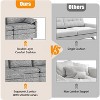108" Modular Sectional Cloud Couch, Modern Chenille L Shaped Modular Sofa, Sectional Sofa for Apartment - 3 of 4