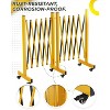 Expandable Metal Barricade, Adjustable Safety Barrier with Wheels, Folding Traffic Fence for Crowd Control, Portable & Heavy-Duty Construction Gate - 3 of 4