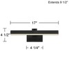 Possini Euro Design Possini Euro Henry 17" Wide Modern Black LED Picture Light - 4 of 4
