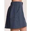RBX Active Women's Tennis Golf Skirt with Built-In Shorts and Snap Button Waistband - 3 of 4