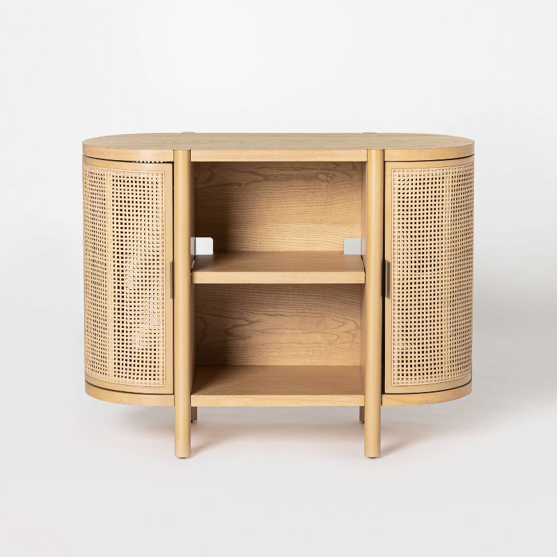 Portola Hills Caned Door Console with Shelves - Threshold™ designed with Studio McGee, 4 of 17