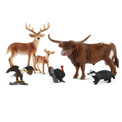 Schleich Wild Life Assorted Wild Life Animals Toy Playset 