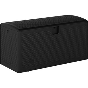 Resin Outdoor Storage Box,Waterproof Plastic Deck Box with Lockable Lid,Weather Resistant Outdoor Storage Container for Yard Porch Patio - 1 of 1