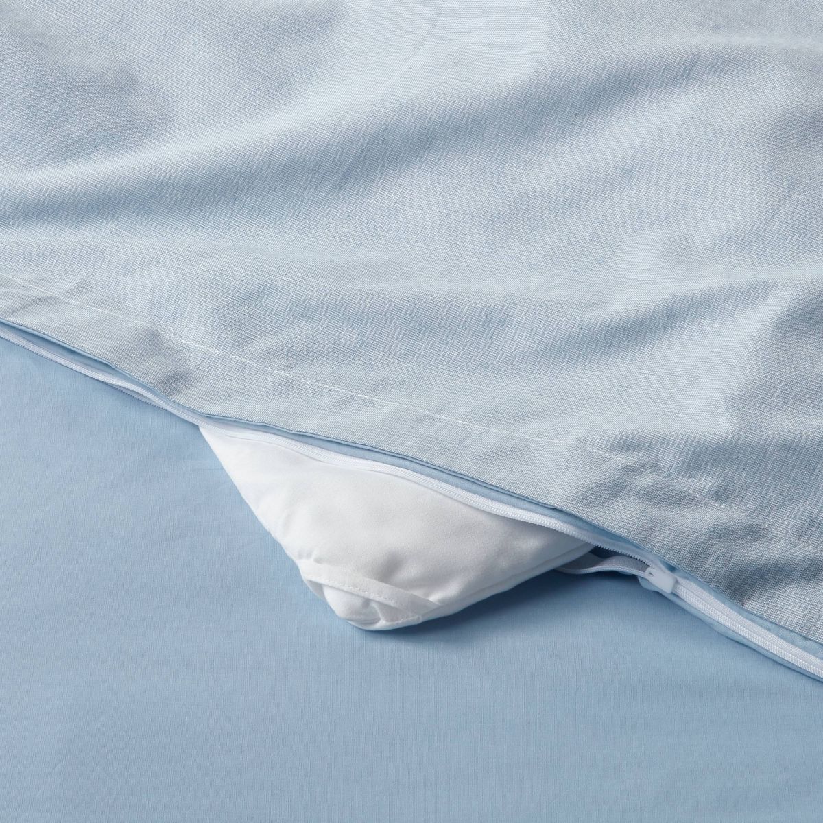 Cotton Linen Chambray Duvet Cover & Sham Set - Threshold™ - thumbnail 6